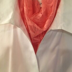 Pink lace scarf